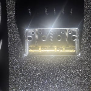 PAYNES Guitar Works Tele Style Brücke mit Messing String Sätteln für '72 fineline und Pro 2 Custom Deluxe Tele Style Gitarren