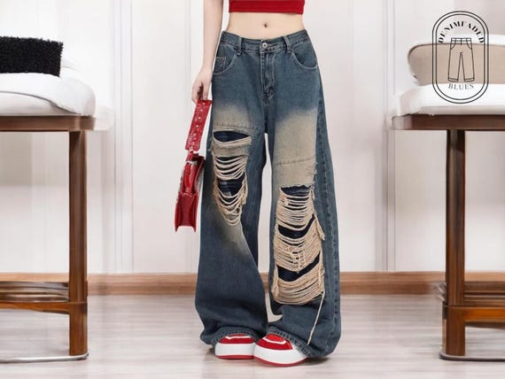 Pantalones vaqueros mujer rotos hotsell