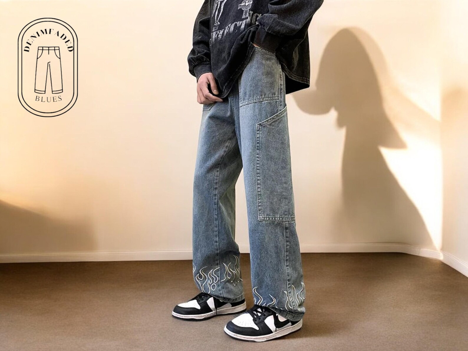 Baggy Denim Trousers