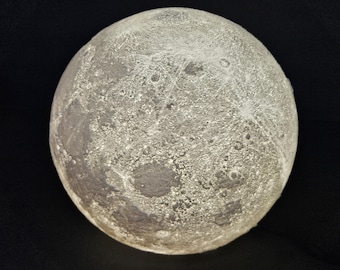 Large Moon Ceiling Light Cover 11.5 inches (292mm) Globe Lithophane for 4" light fixtures