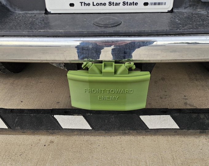 Claymore Mine Hitch Cover – 2" Receiver – Military Style Novelty Truck Accessory – 3D Printed