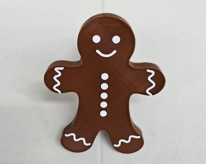 Gingerbread Man Hitch Cover (fits 2" tow hitches) 6in tall, 4-1/2in wide, 5-3/16 in deep