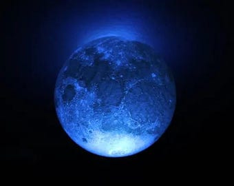 Moon Ceiling Light Cover 8 inches (200mm) Globe Lithophane