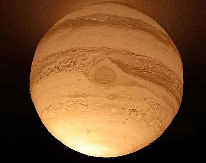 Jupiter Ceiling Light Cover 8 inches (200mm) Globe Lithophane