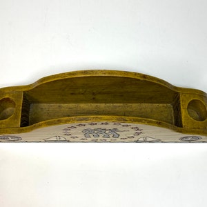 Vintage Handmade Pyrography Desk Organizer, Folk Art U.S. Navy Desk ...