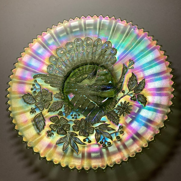 Carnival Glass Plate Etsy
