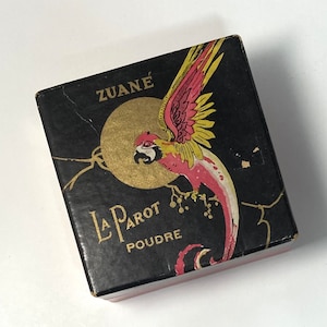 Vintage Powder Box Unopened, Zuane Le Parot Poudre Powder Box