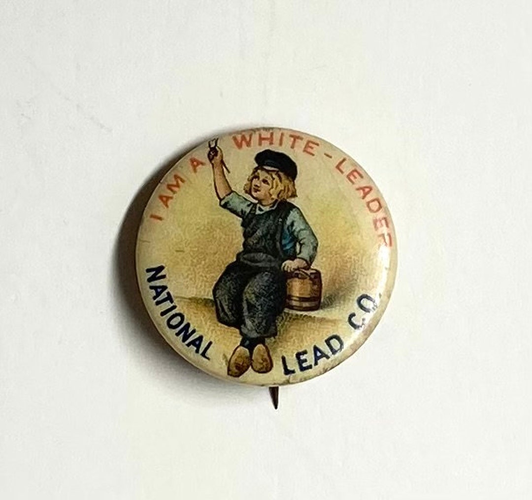 Vintage Celluloid Dutch Boy Pin Back: National Lead Co. Advertisement ...