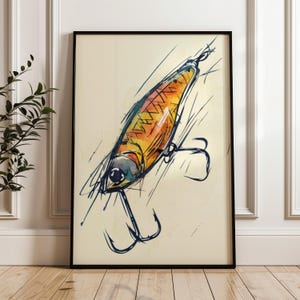 Fish Hook Artwork - Etsy Fish Hook Artwork - Etsy