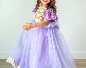Rapunzel inspired princess dress up, purple princess dress up, Rapunzel costume dress, Rapunzel Princess Costume, Disney inspired costume