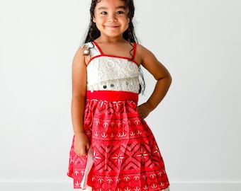 Moana wayfinder dress, Moana costume, Moana dress up, Moana inspired costume for girls, Moana dress up costume