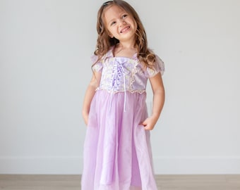 Rapunzel Inspired Dress, Purple Princess Costume