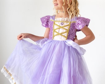 Rapunzel inspired princess dress up, purple princess dress up, Rapunzel costume dress, Rapunzel Princess Costume, Disney inspired costume