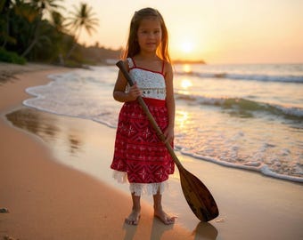 Moana wayfinder dress, Moana costume, Moana dress up, Moana inspired costume for girls, Moana dress up costume
