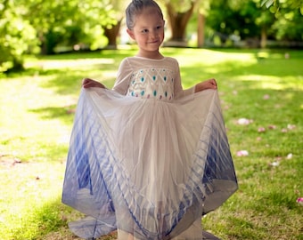 Princess Elsa inspired dress, Elsa dress up dress, Princess dresses for girls, Elsa costume, Frozen 2 dress up, disney inspired