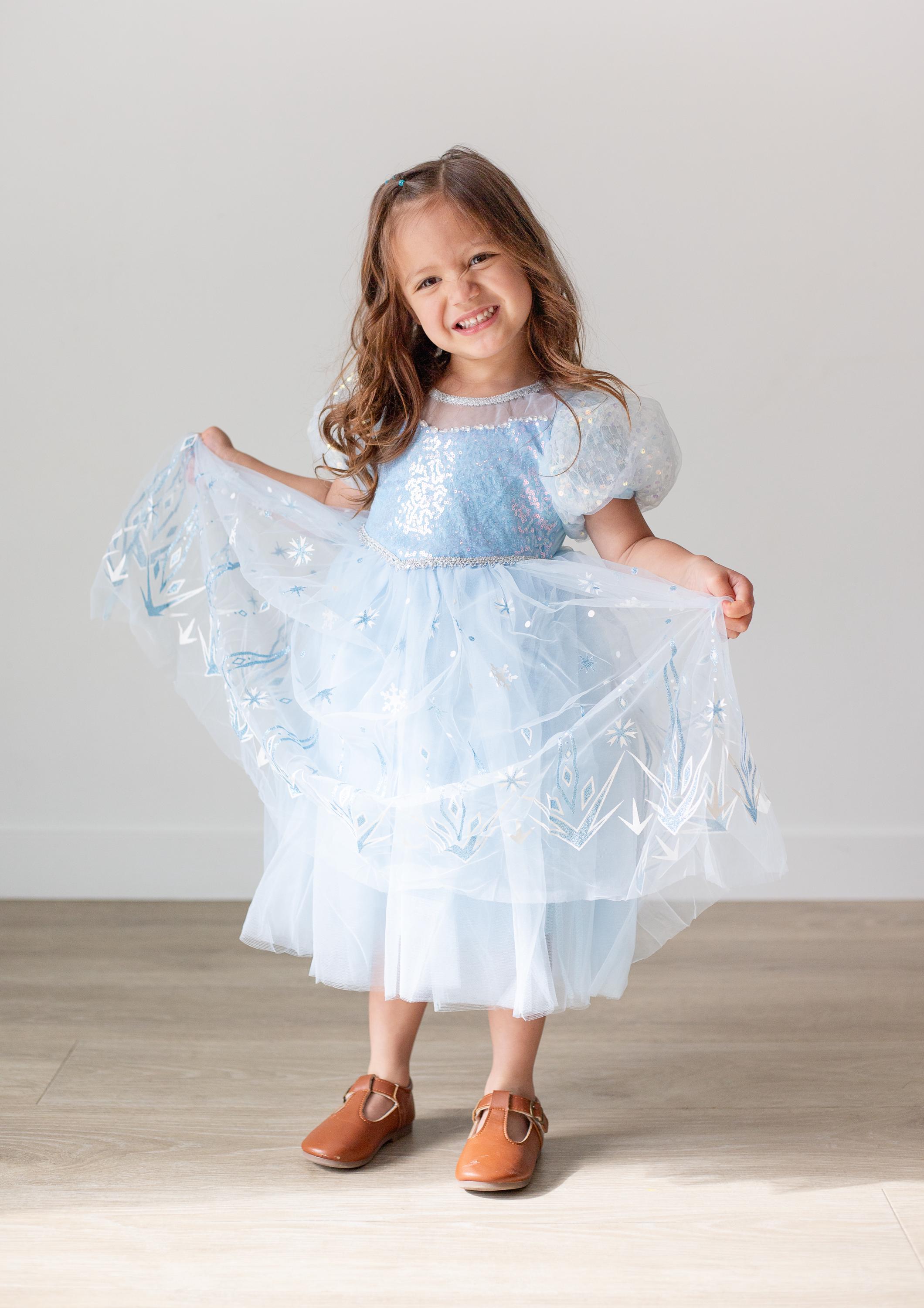 navy blue dress for baby girl Snow Queen Princess Dress main image 1
