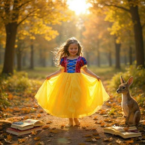 Snow White Princess Dress, Snow White disney costume, Snowwhite birthday dress, Princess dress up, birthday dress, gift for girls