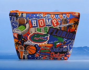 A University in Florida “Midi” - Medium Handmade Cosmetic Bag