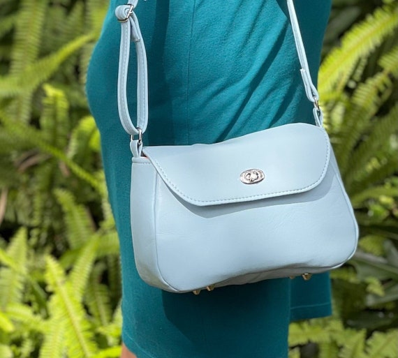 Light blue crossbody purse best sale
