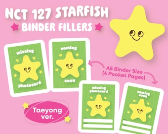 PRINTABLE ~ NCT 127 Starfish A5 Binder Fillers [Taeyong ver.]