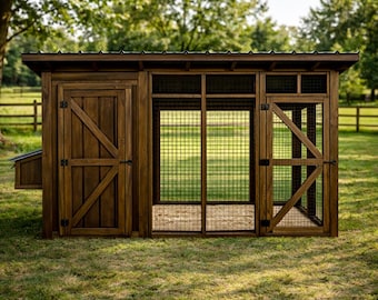 6x12 Chicken Coop Plans with Run, DIY Walk in Coop Plan PDF Download