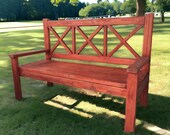 2x4 Wooden Bench Build Plan, Woodworking Plan, Outdoor bench, Patio Furniture, DIY Plan, Wooden Park Bench, Patio Sofa, Outdoor Furniture