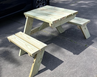 Small Picnic Table DIY Plans: Two Person Bar Table (PDF Download)