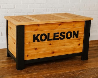 DIY Farmhouse Kids Toy Box Plans | Wooden Storage Chest Build | PDF Download