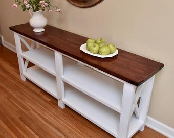 Wood Console Table DIY Build Plans – Printable PDF Guide with Measurements & Illustrated Instructions for Beginners, Woodworking Plans