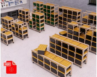 DIY Tote Rack | 27 Gallon Tote Storage Rack plans | Wheelie Tote Storage Rack | Bin Rack plans | Tote Woodworking Plans