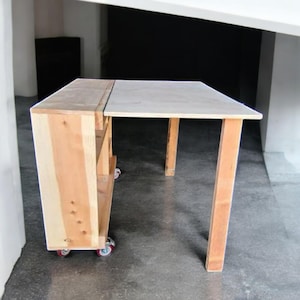Folding Garage Workbench, Craft Table Plans, Workstation Table, Woodworking DIY Plans, PDF Download, Simple Wooden Table, Build Plans