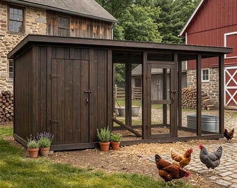 DIY Chicken Coop Plans, Chicken Run Blueprint (Instant Download)