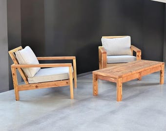 DIYモダンチェア製作プラン、木工プラン、アウトドアチェア製作プラン、パティオ家具、DIYチェア製作プラン、木製チェア、PDFダウンロード