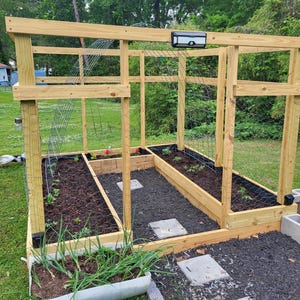 Deer Fence Raised Garden Bed Plans: DIY Cedar Enclosure (PDF Download)