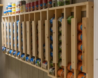 Wall Mounted Can Dispenser Plans: DIY Pantry Storage (PDF Download)