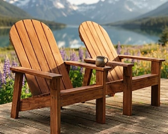 Adirondack Chair Plans: Simple Wooden Outdoor Chair (PDF Download)