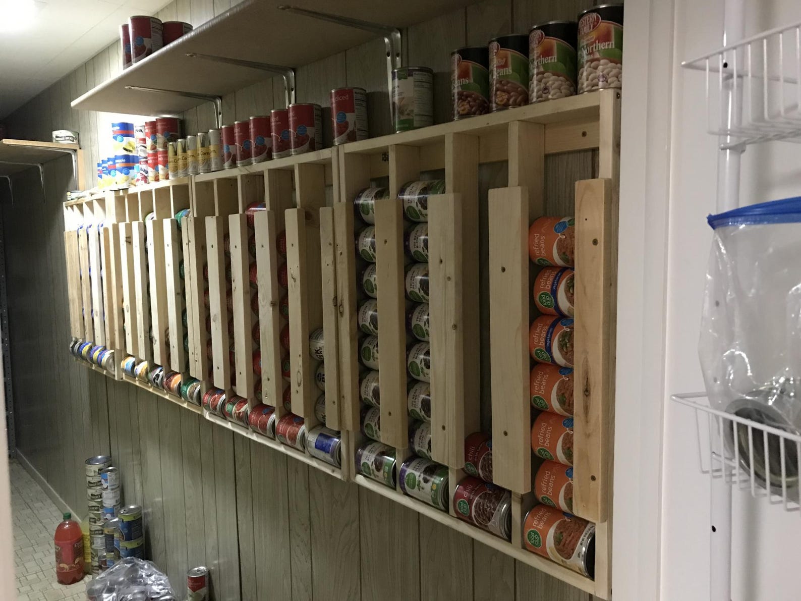 Wall Can Storage Plans, Mounted Can Dispenser Plans, Can Storage Rack ...