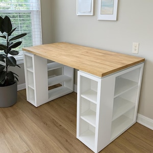 DIY Craft Table Plans: Sewing & Workshop Station (PDF Download)