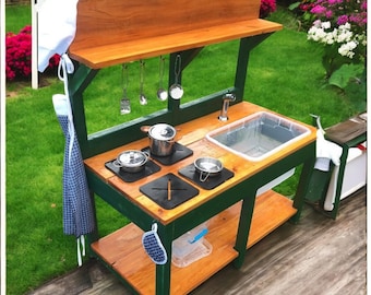 DIY-planer för lerkök för barn: Trälekplats utomhus (PDF)