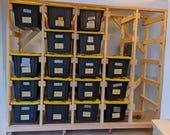 Costco Tote Shelving, 27 Gallon Tote Rack, Storage Rack, Wooden Storage Shelves, Garage Organizer, Workbench Shefl, PDF Download, DIY Plan