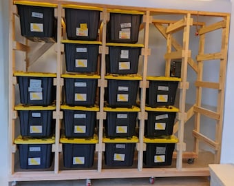 Costco/Sams Club/Home Depot 27-Gallon storage tote plans, includes multiple size plans, garage or basement organization plans, PDF Download