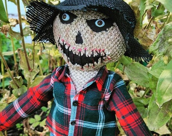OOAK Creepy Scarecrow Handmade Art Doll