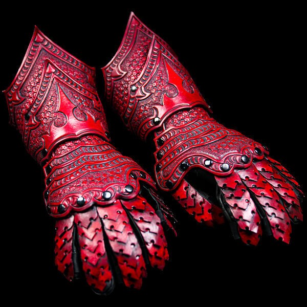 Fantasy Gauntlets Pattern Cosplay Gauntlet Pattern Leather Etsy