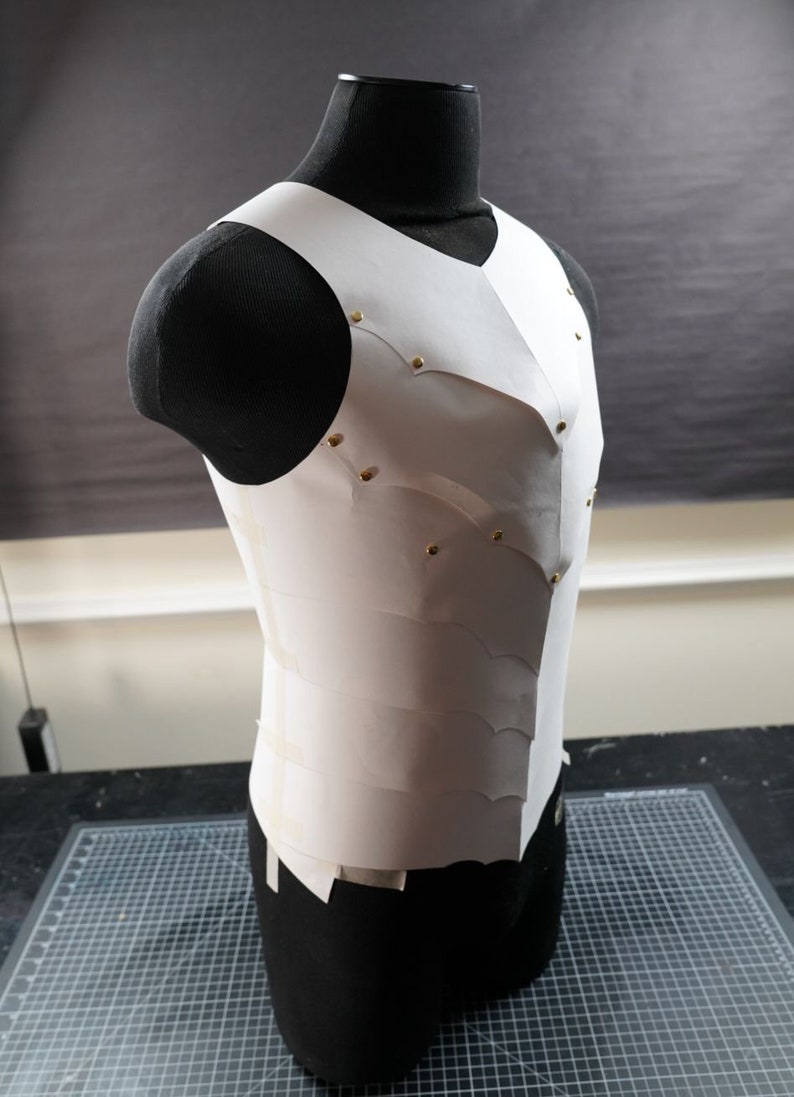 Fantasy Breastplate Pattern Leather Breastplate Pattern Etsy