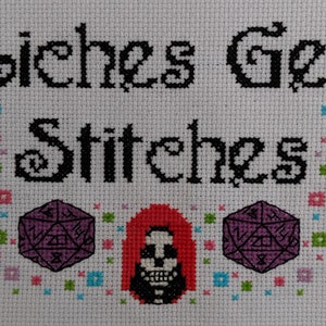 PDF Liches Get Stitches Cross-Stitch Pattern Embroidery Taako Adventure Zone Fan Art Dungeons Dragons DND D&D DIY Cross Stitch Podcast Love