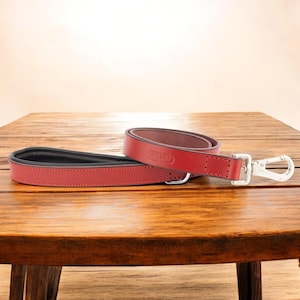 100% Genuine Leather Leash for Dogs, Handmade Leather Lead, CLASSIC Premium Leather Lead, Gift for Dogs & Puppies - Different Colors Options