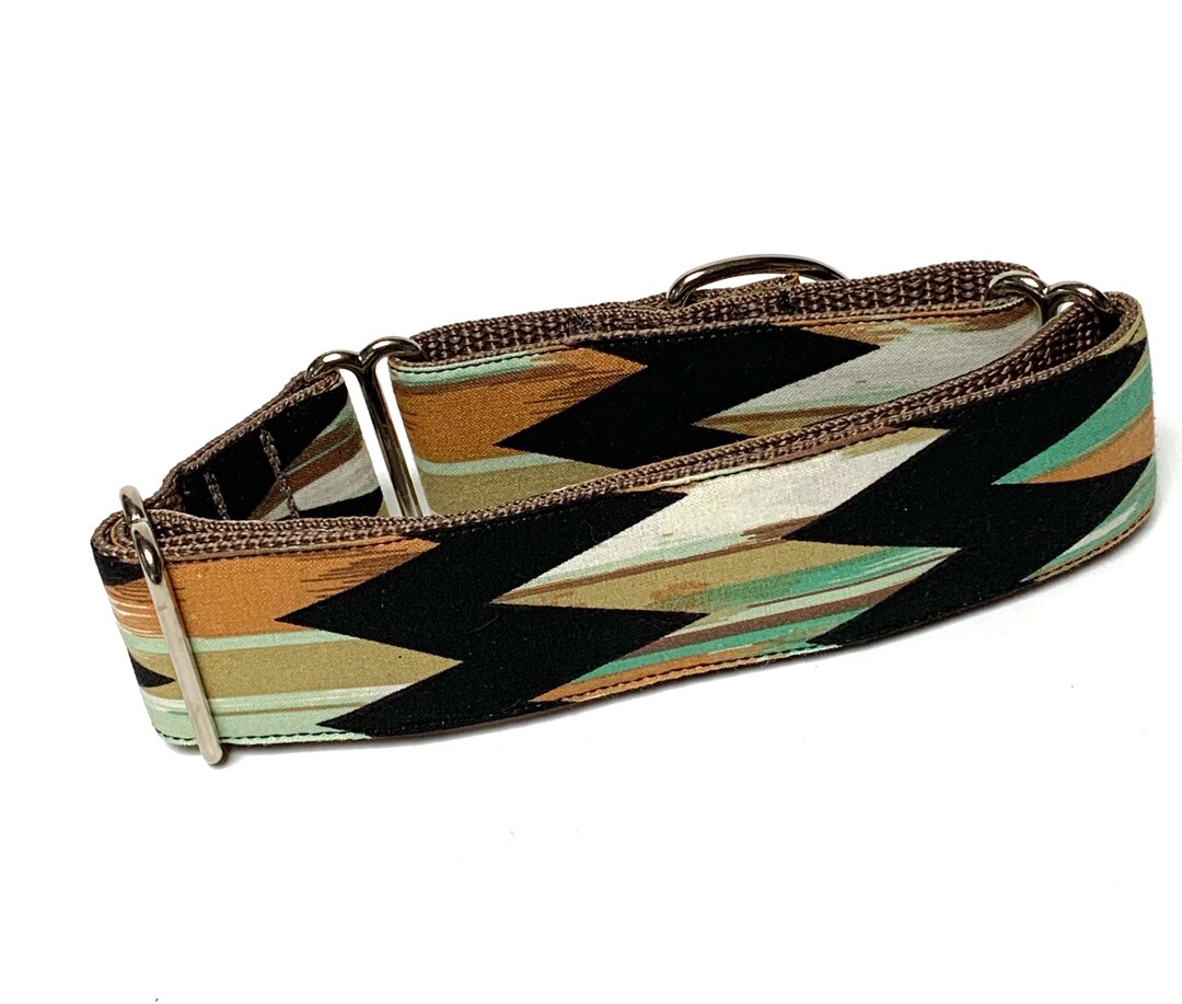 Martingale Dog Collar With a Modern Native Indian Design, Native Indian