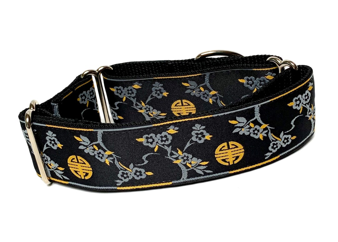 Martingale Dog Collar With CHERRY BLOSSOMS Design Adjustable Etsy