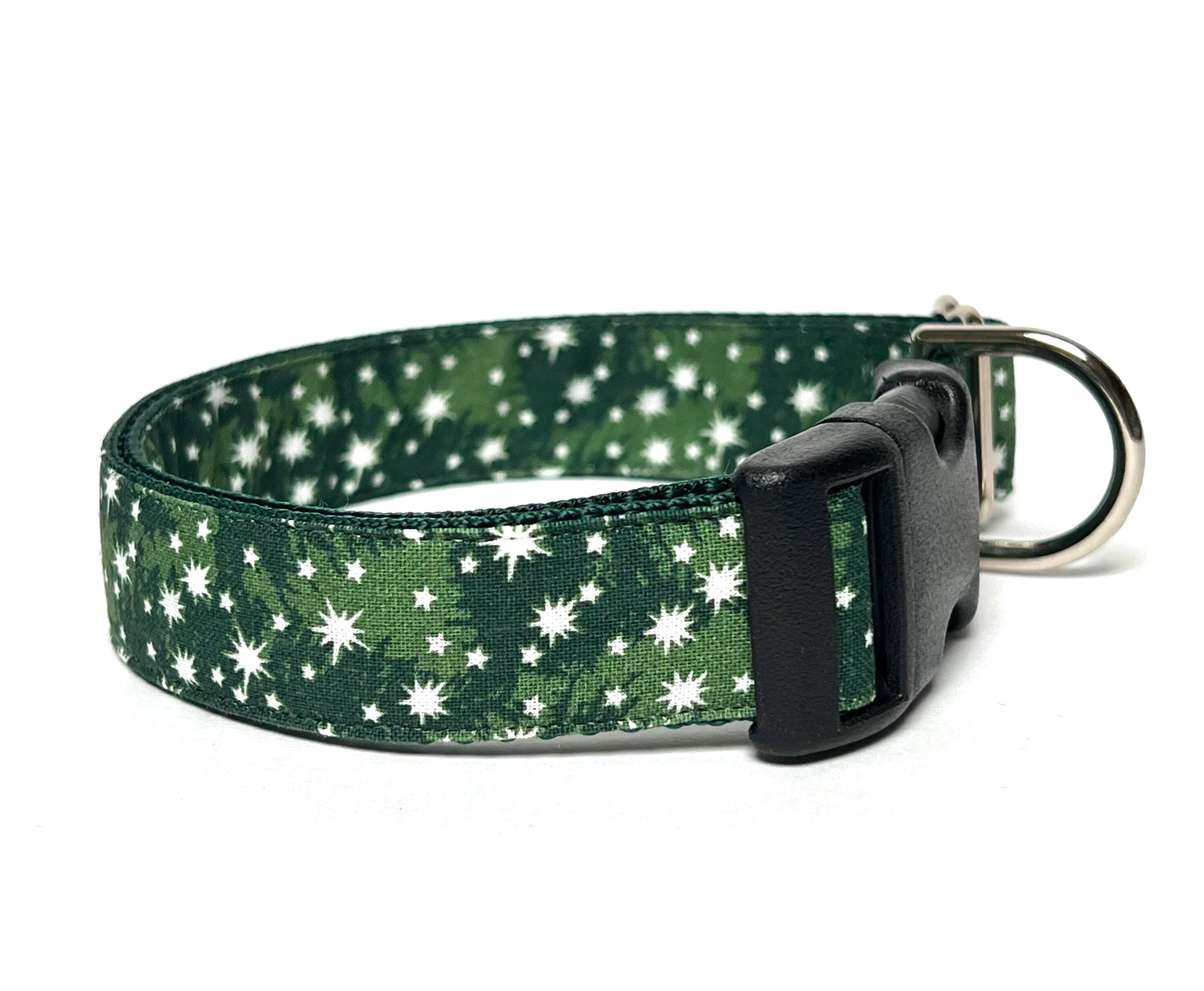Holiday Stars and Hearts Dog Collar