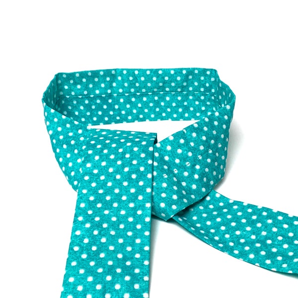 Bandana rafraîchissant à pois bleu sarcelle, bandana rafraîchissant pour humains et chiens